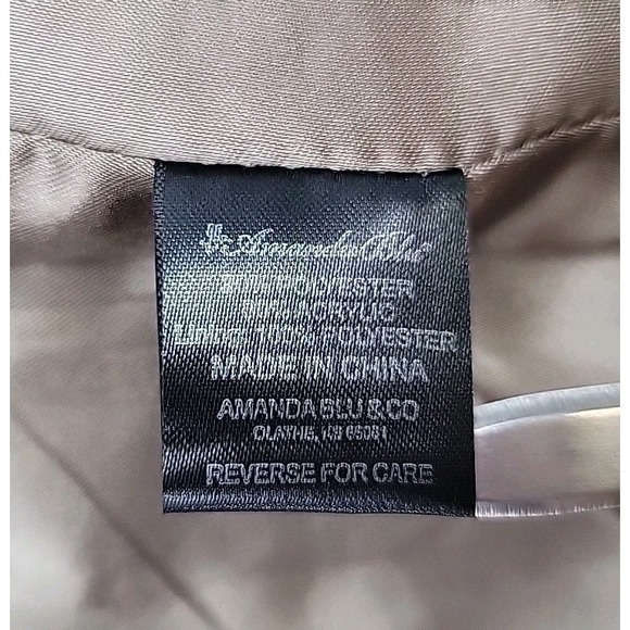 Amanda Blu NEW Womens Owl Vest Size Large Long Fur Brown Cute Open Front Pockets - Picture 6 of 10